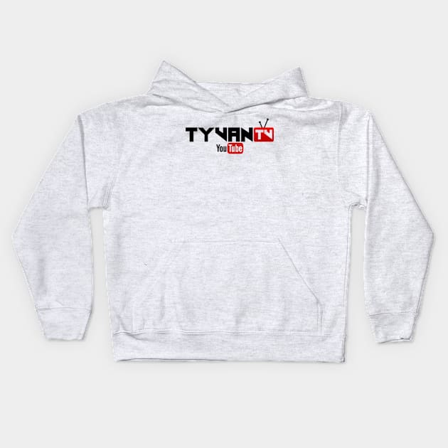 TyvanTV Youtube Logo Kids Hoodie by Tyvan